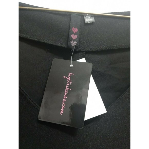 NWT Big Strike USA by HS Little Black Dress Mid-Thigh Ladies Size Large *NEW* - Picture 2 of 8